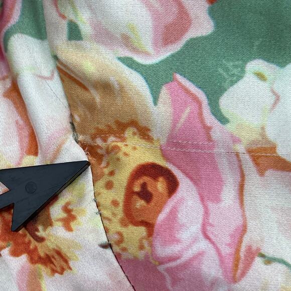 ASTR THE LABEL Giova Dress Size Large Maxi Wedding Cocktail Evening Floral Satin - Picture 6 of 15